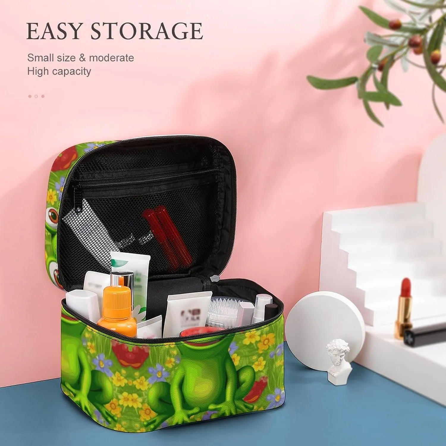 Travel Toiletry Bag for Women And Men,Frog Toiletry Organizer, Makeup Bag Travel Organizer for Shampoo,Toiletries