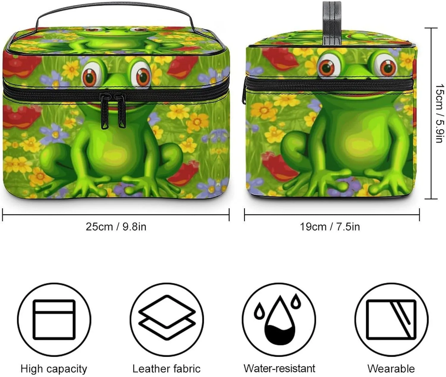 Travel Toiletry Bag for Women And Men,Frog Toiletry Organizer, Makeup Bag Travel Organizer for Shampoo,Toiletries