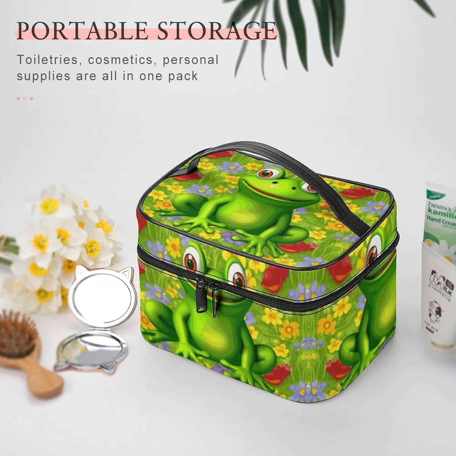 Travel Toiletry Bag for Women And Men,Frog Toiletry Organizer, Makeup Bag Travel Organizer for Shampoo,Toiletries