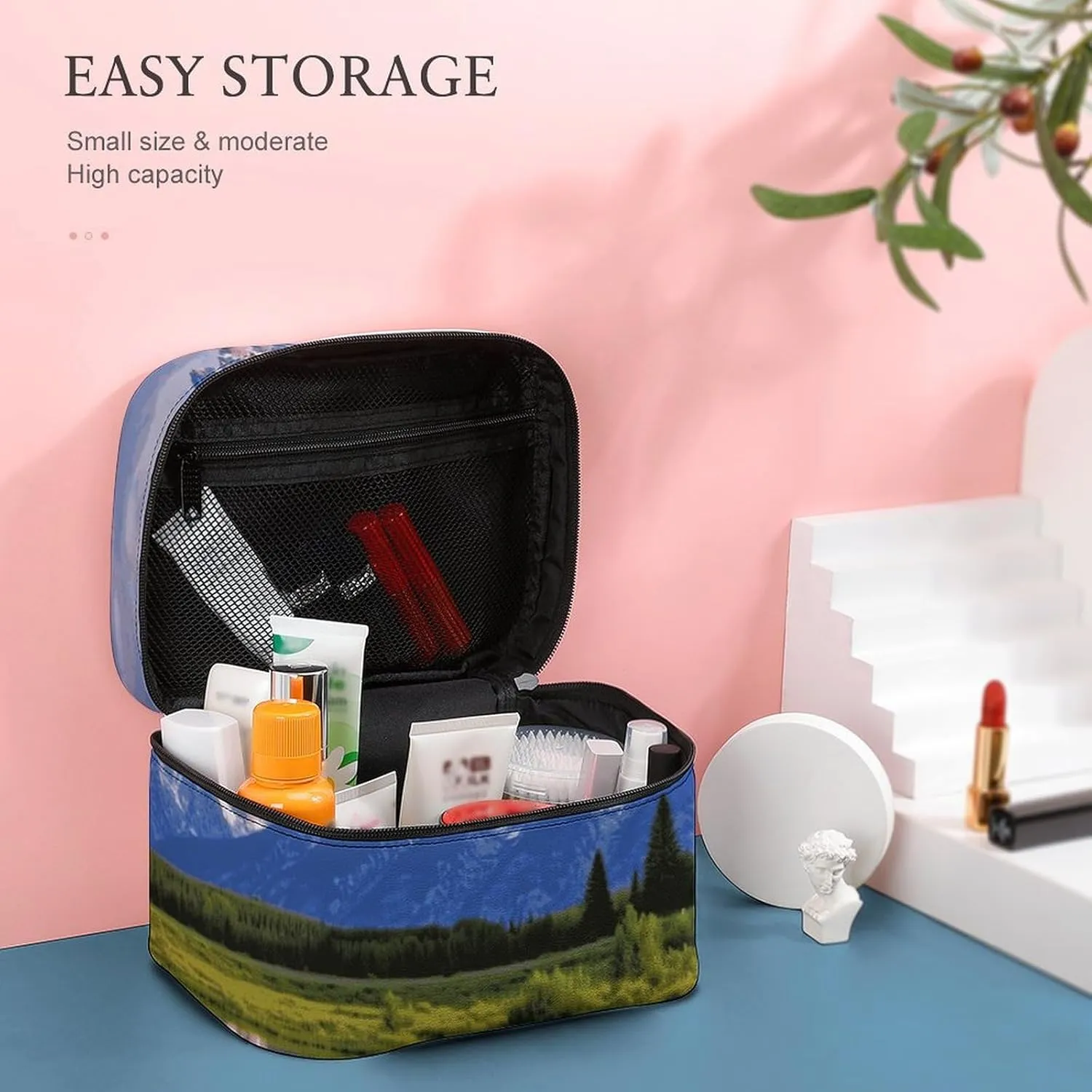 Travel Toiletry Bag for Women And Men,Grand Teton National Park Toiletry Organizer, Makeup Bag Travel Organizer for Shampoo,Toiletries