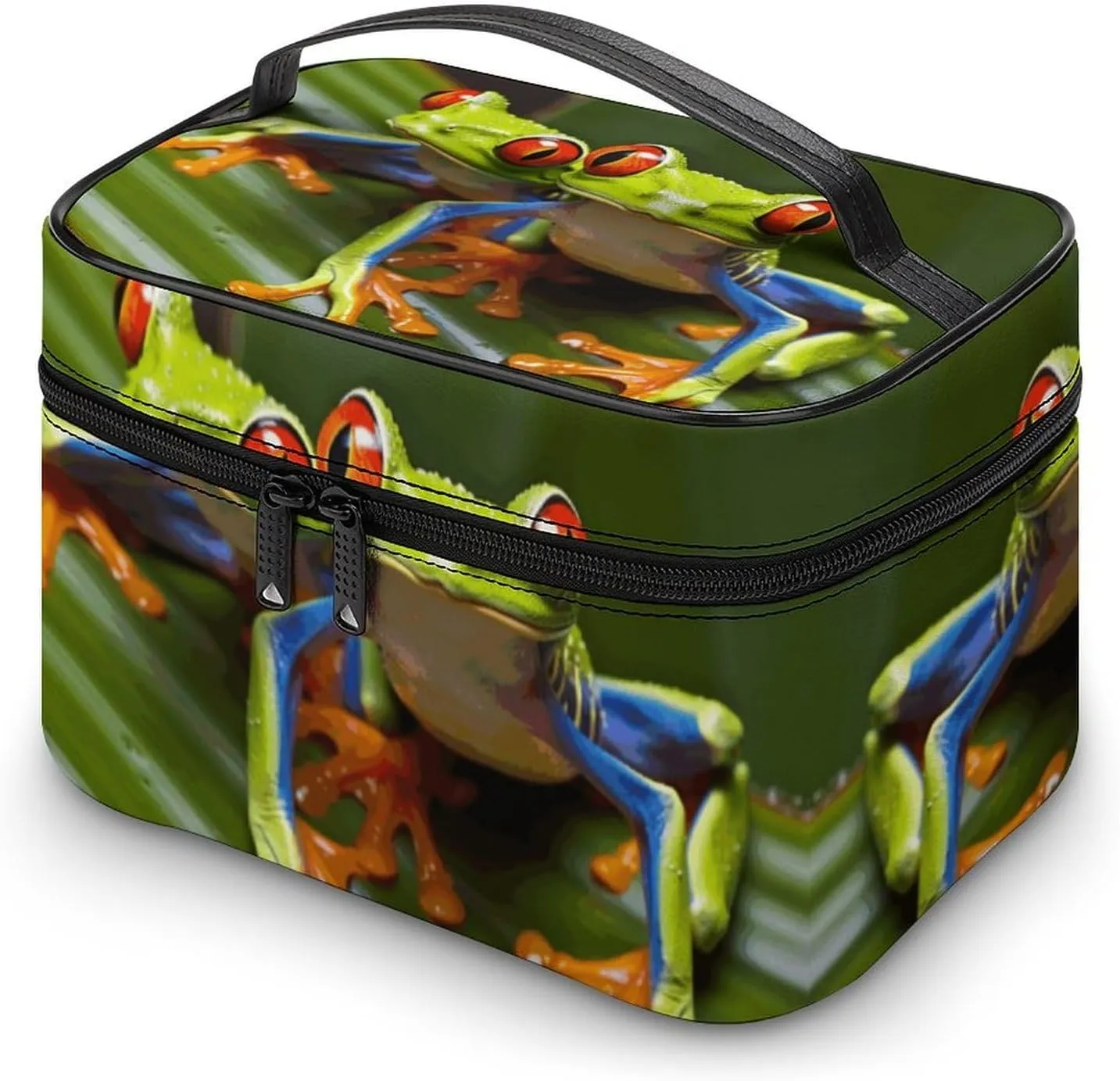 Travel Toiletry Bag for Women And Men,Red Eyed Tree Frog Toiletry Organizer, Makeup Bag Travel Organizer for Shampoo,Toiletries