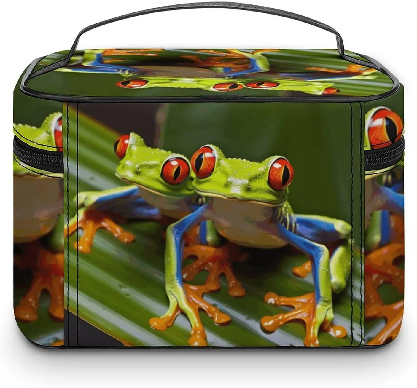 Travel Toiletry Bag for Women And Men,Red Eyed Tree Frog Toiletry Organizer, Makeup Bag Travel Organizer for Shampoo,Toiletries