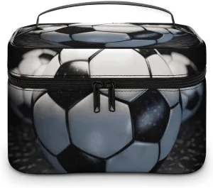 Travel Toiletry Bag for Women And Men,Soccer Ball Toiletry Organizer, Makeup Bag Travel Organizer for Shampoo,Toiletries