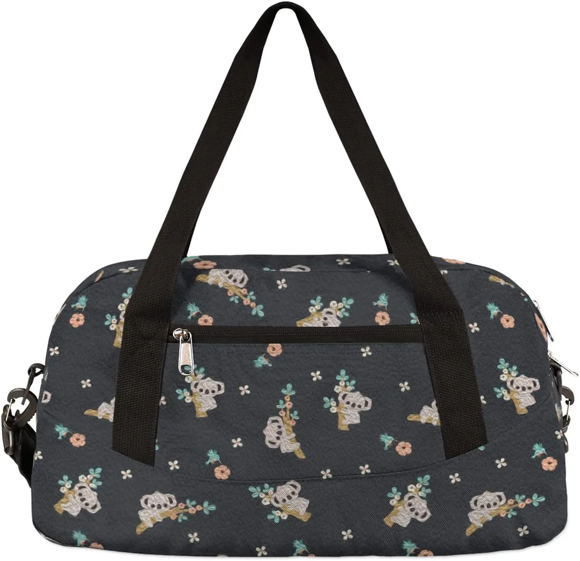 Tree Koala Flowers Kids Duffel Bag for Girls Boys Teens, Koala Oil Painting Dance Bag Overnight Small Duffel Bag Carry On Weekend Sports Gym Travel Bag for School Practice Gymnastics Ballet
