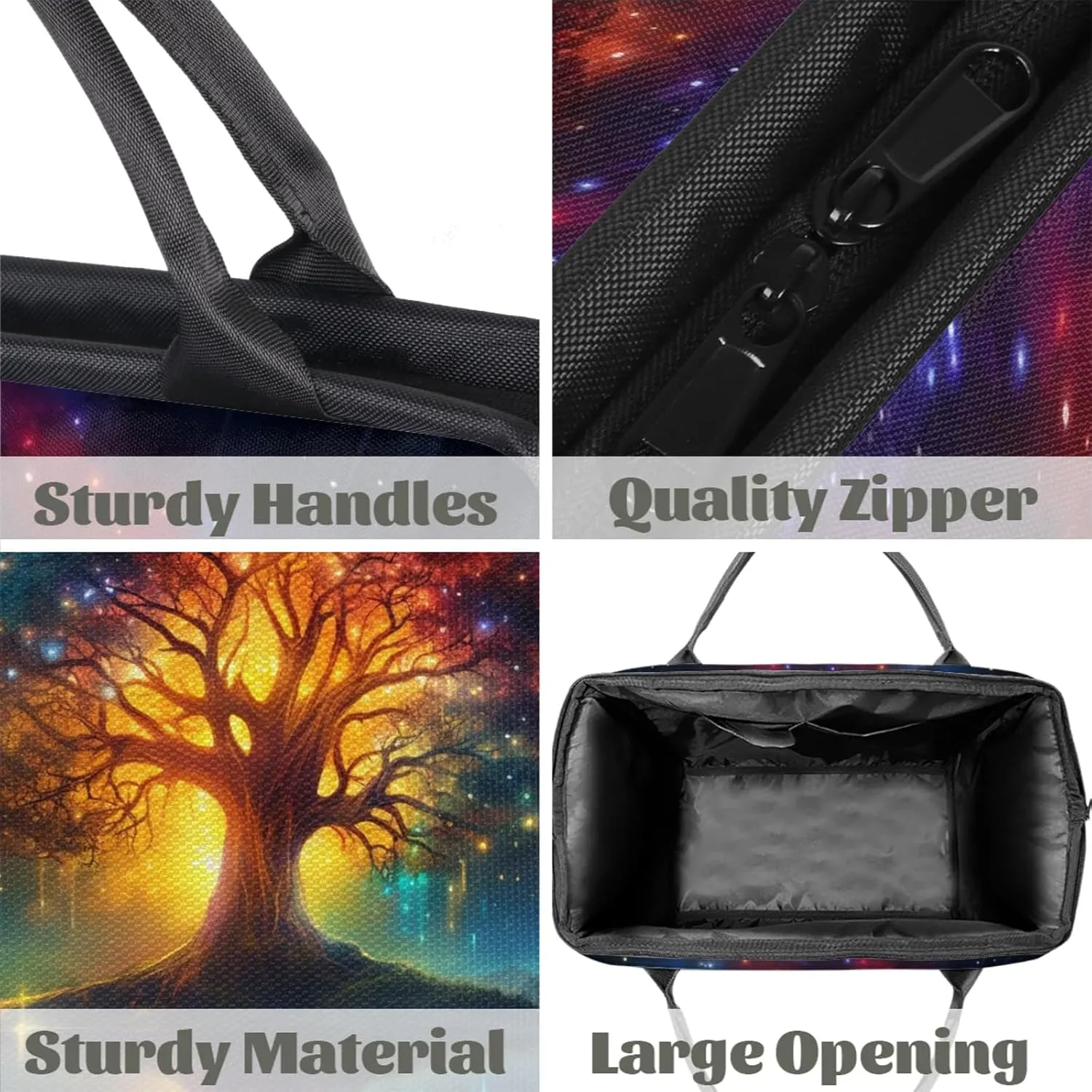 Tree Of Life Colorful Travel Duffel Bag Gym Tote Bag for Women Men Waterproof Weekend Overnight Bag Carry On Tote Luggage with Pocket Personal Item Bags Sports Bag fit Travel Sports Gym Yoga