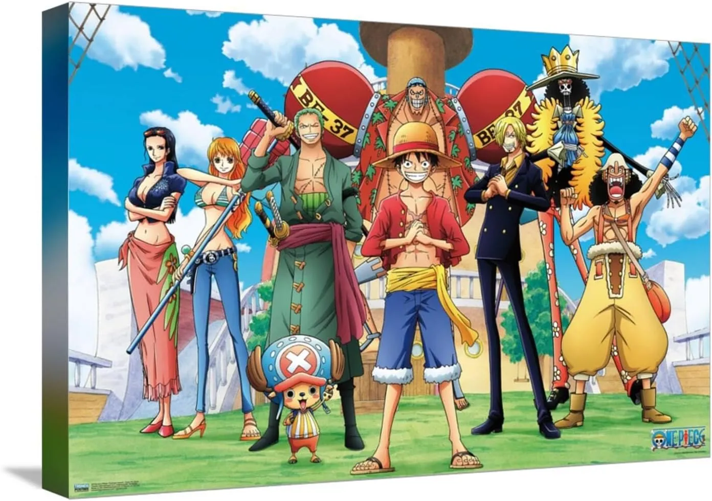 Trends International One Piece: Fishman Island - Crew On Deck Canvas Wall Poster