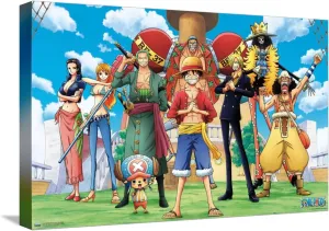 Trends International One Piece: Fishman Island - Crew On Deck Canvas Wall Poster
