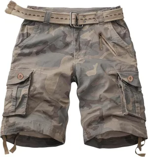 TRGPSG Women's Hiking Shorts, 7" Bermuda Cargo Shorts with 7 Pockets, Quick Dry, Breathable, Green