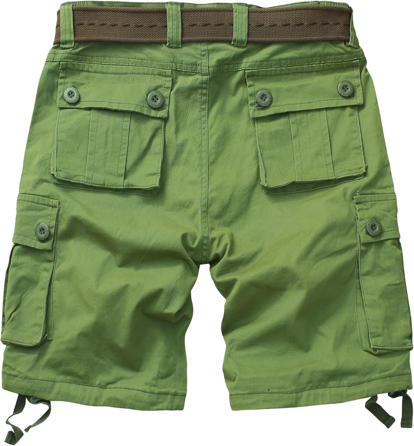 TRGPSG Women's Hiking Shorts, 7" Bermuda Cargo Shorts with 7 Pockets, Quick Dry, Breathable, Green