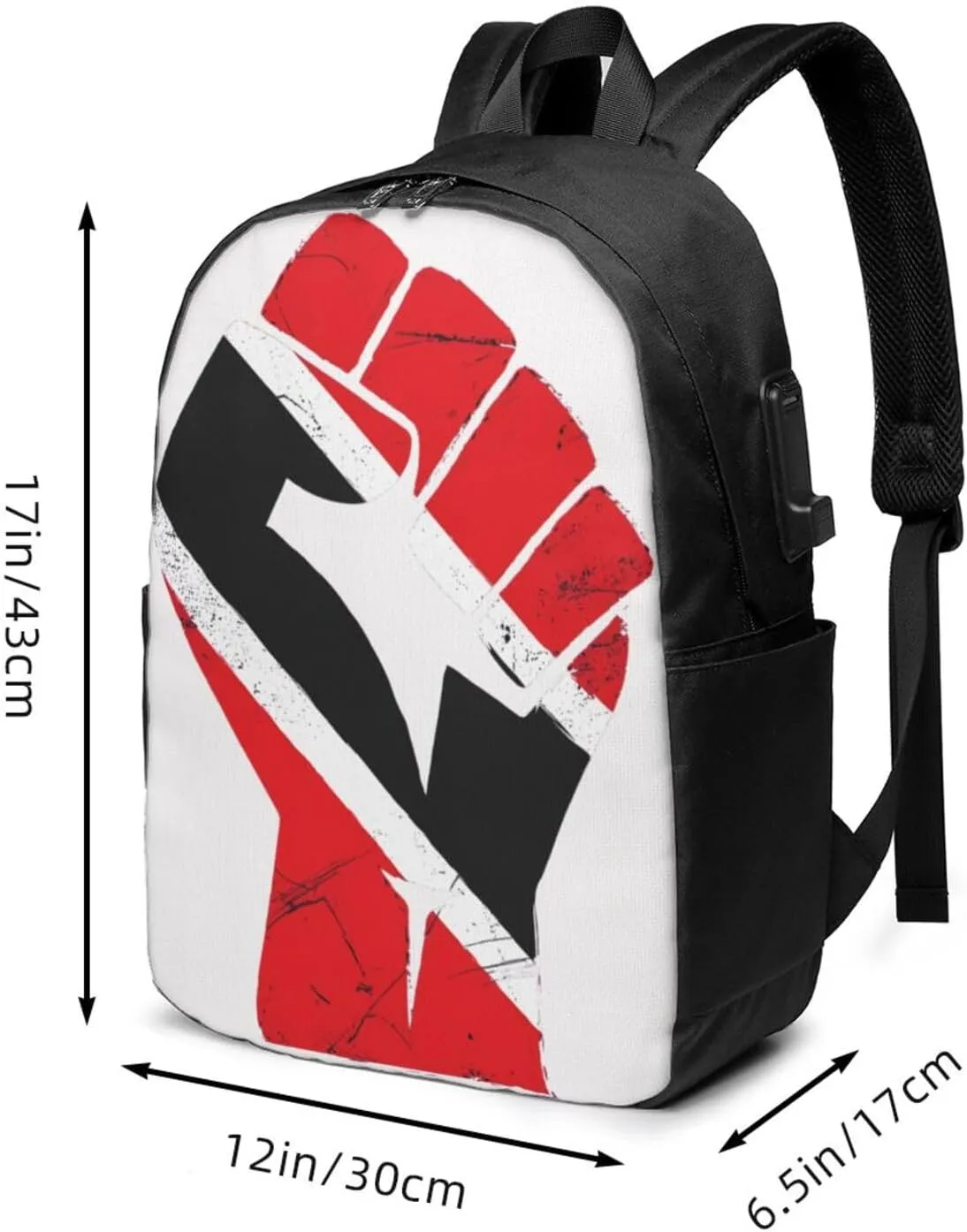 Trinidad Strong Tobago Flag Laptop Backpacks Travel Backpack Casual Business Daypack Sport Rucksack Computer Bag Fits up to 17 Inch Notebook with USB Port