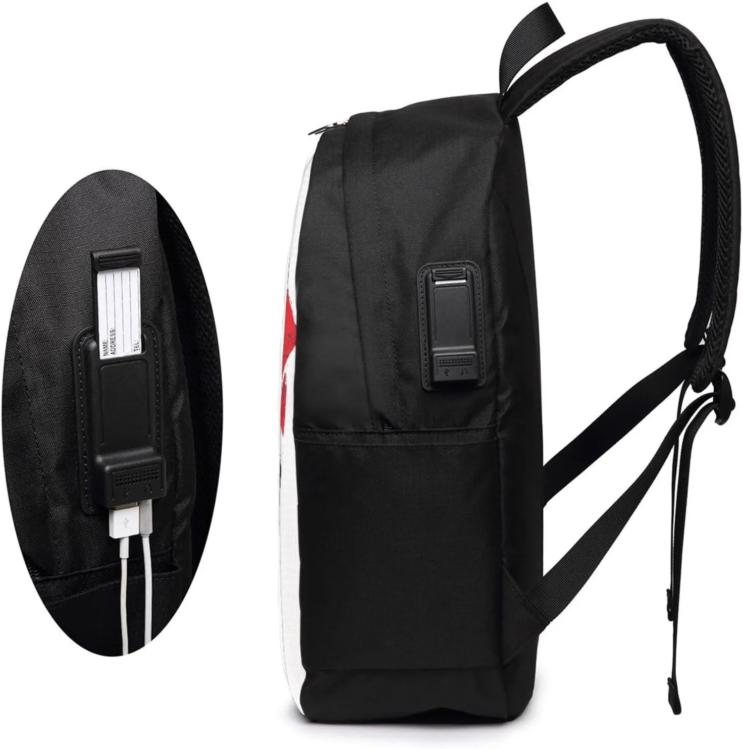 Trinidad Strong Tobago Flag Laptop Backpacks Travel Backpack Casual Business Daypack Sport Rucksack Computer Bag Fits up to 17 Inch Notebook with USB Port