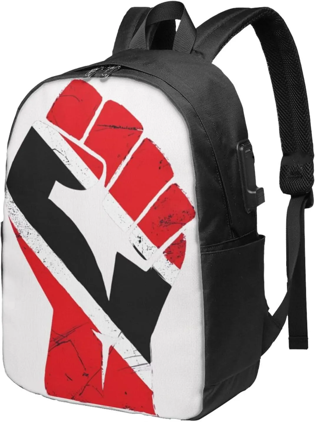 Trinidad Strong Tobago Flag Laptop Backpacks Travel Backpack Casual Business Daypack Sport Rucksack Computer Bag Fits up to 17 Inch Notebook with USB Port