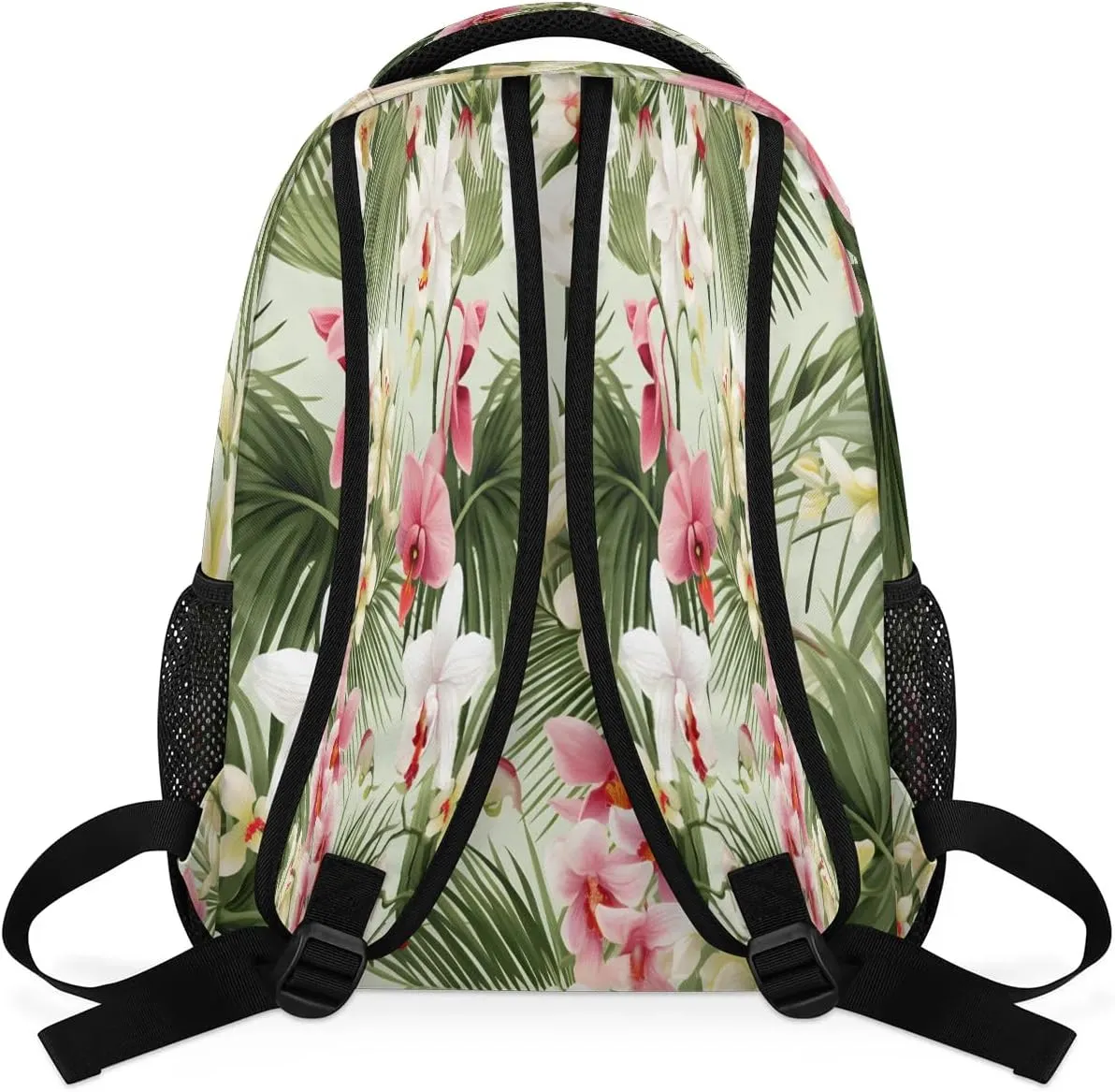 Tropical Palm Tree Leaf Flower Lightweight Backpack for Women Men Laptop Travel Backpack Casual Daypack Multi-Purpose Backpacks Waterproof Large Backpack Bag