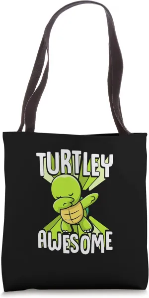 Turtley Awesome Funny Cute Dabbing Turtle Lover Tote Bag