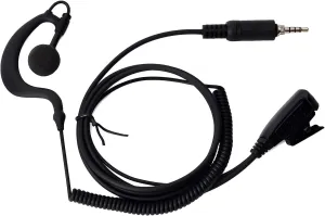 UAYESOK Waterproof Radio Earpiece with Mic PTT Screw Thread Headset for Yaesu VX-6 VX-6R VX-7R VX-170 FT-270 HT Standard Horizon HX400 HX750S HX870 HX890 Handheld Marine Transceiver
