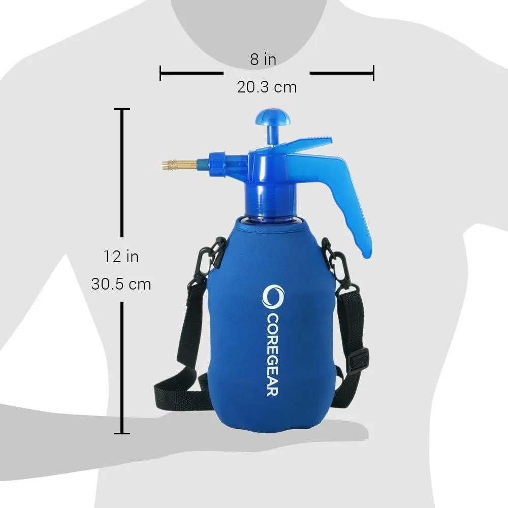 (Ultra Cool™ XLS) USA Misters 1.5 Liter Mister & Sprayer Personal Water Pump with Full Neoprene Jacket and Built-in Carrying Strap