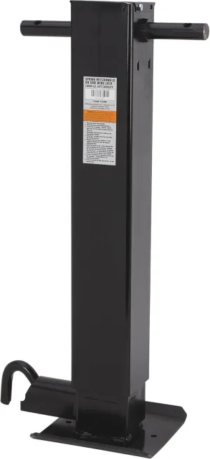 Ultra-Tow Spring-Return Trailer Sidewind Jack, Weld-On, 54in. Extended Length, 10,000-Lb. Lift Capacity