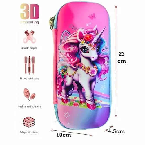 Unicorn Pouch for Kids - Stationery Item for Girls and Boys