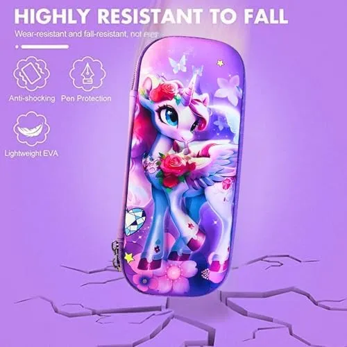 Unicorn Pouch for Kids - Stationery Item for Girls and Boys