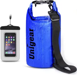 Unigear 5L/10L/20L/30L/40L 600D Dry Bag Sack, Waterproof Floating Dry Gear Bags for Boating, Kayaking, Fishing, Rafting, Swimming, Camping and Snowboarding (Blue, 30L)