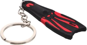 Unique Diving Flipper Keychain Pendant Multi Use Souvenir for Divers Functional Zipper Bag Accessory Scuba Diving Lovers Stylish Keyring Decoration