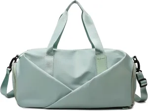 Unisex Large Capacity Gym Duffle Bag Waterproof Wet/Dry Compartment, Yoga Sports Tote for Swimming, Travel & Workout