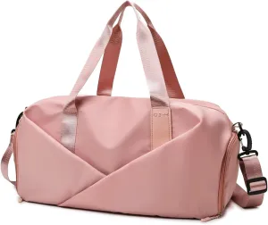 Unisex Large Capacity Gym Duffle Bag Waterproof Wet/Dry Compartment, Yoga Sports Tote for Swimming, Travel & Workout