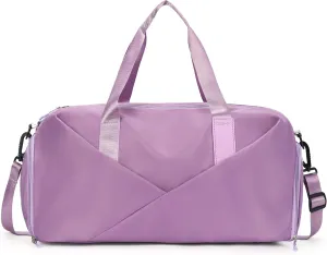 Unisex Large Capacity Gym Duffle Bag Waterproof Wet/Dry Compartment, Yoga Sports Tote for Swimming, Travel & Workout