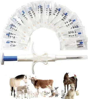 Universal Pet Microchip, 134.2kHz ISO11784/5 FDX-B Pet ID Tags, 15 Bit RFID Microchip Implant Kit for The Management and Tracking of Animals (20PCS 2.1 * 12MM)