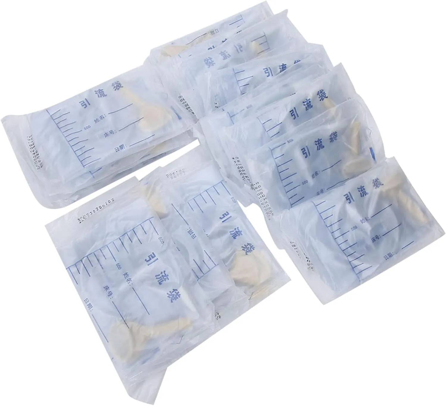 Urine Drainage Bag, of 25 Male Drainage Bag Household Urine Collection Bag Elderly Care Urine Bag, Used to Draw Out and Collect Body Fluid, 1000ML