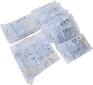 Urine Drainage Bag, of 25 Male Drainage Bag Household Urine Collection Bag Elderly Care Urine Bag, Used to Draw Out and Collect Body Fluid, 1000ML