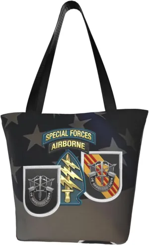 Us Army 5th Special Forces Group Vietnam Fashion Shoulder Bag Large Capacity For Man Or Woman