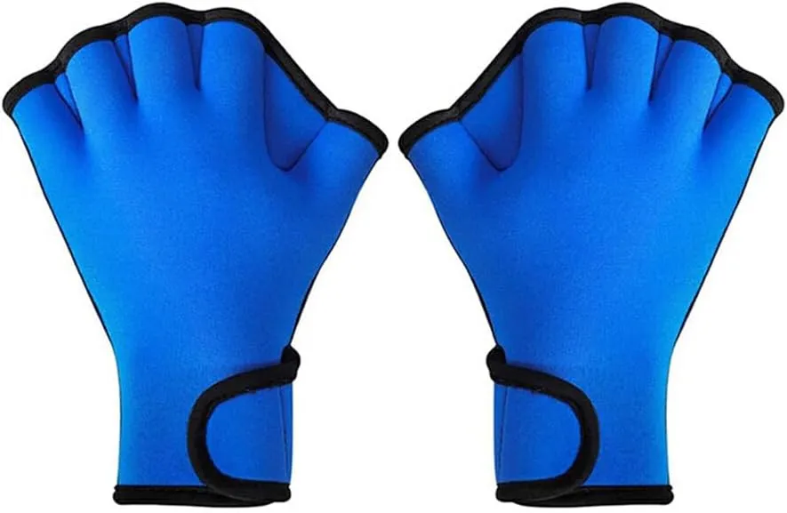 User Friendly Swimming Gloves Aquatic Fitness Equipment Diving Gloves NeopreneRubber Waterproof UV-Proof No Loose Thread