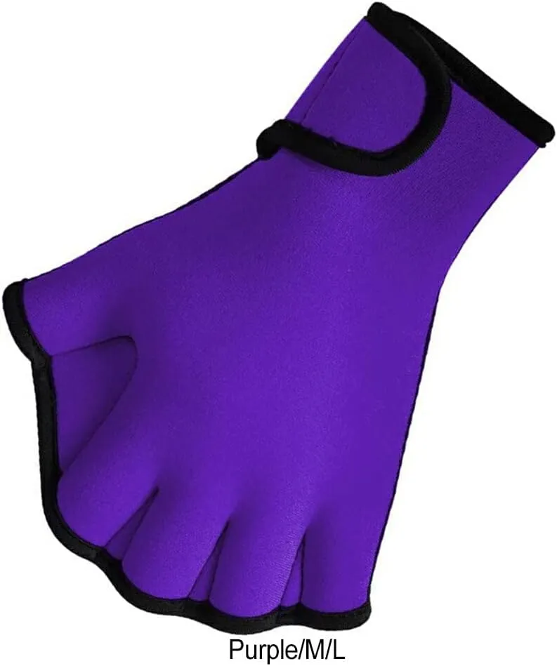User Friendly Swimming Gloves Aquatic Fitness Equipment Diving Gloves NeopreneRubber Waterproof UV-Proof No Loose Thread