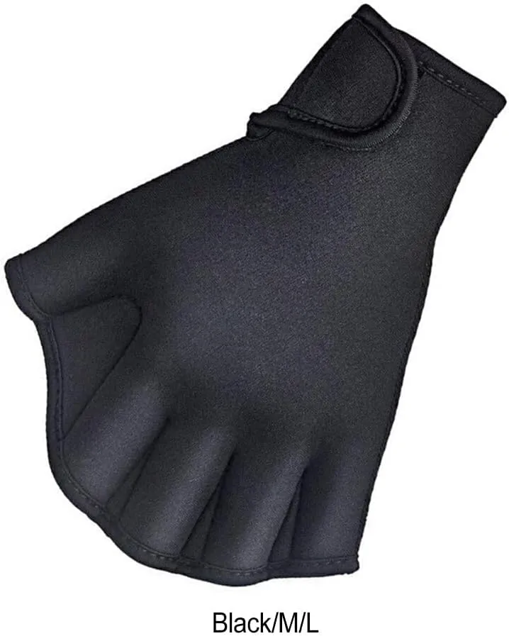 User Friendly Swimming Gloves Aquatic Fitness Equipment Diving Gloves NeopreneRubber Waterproof UV-Proof No Loose Thread
