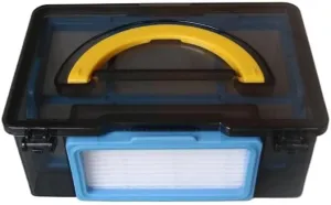 Vacuum Cleaner Dust Box Bin Primary HEPA Filter ，Compatible For SILVERCREST ，SSWR A1 Robotic Vacuum Cleaner Spare Parts Dust Container