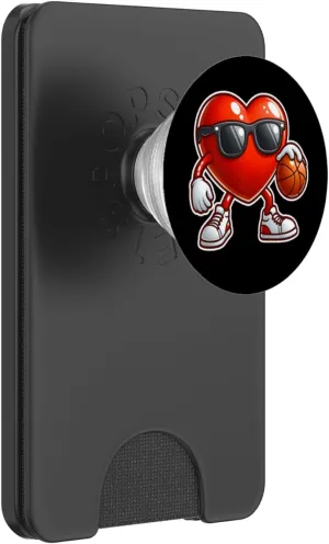 Valentines Day Basketball Dunking Sports Slam Men Boys Kids PopSockets PopWallet for MagSafe