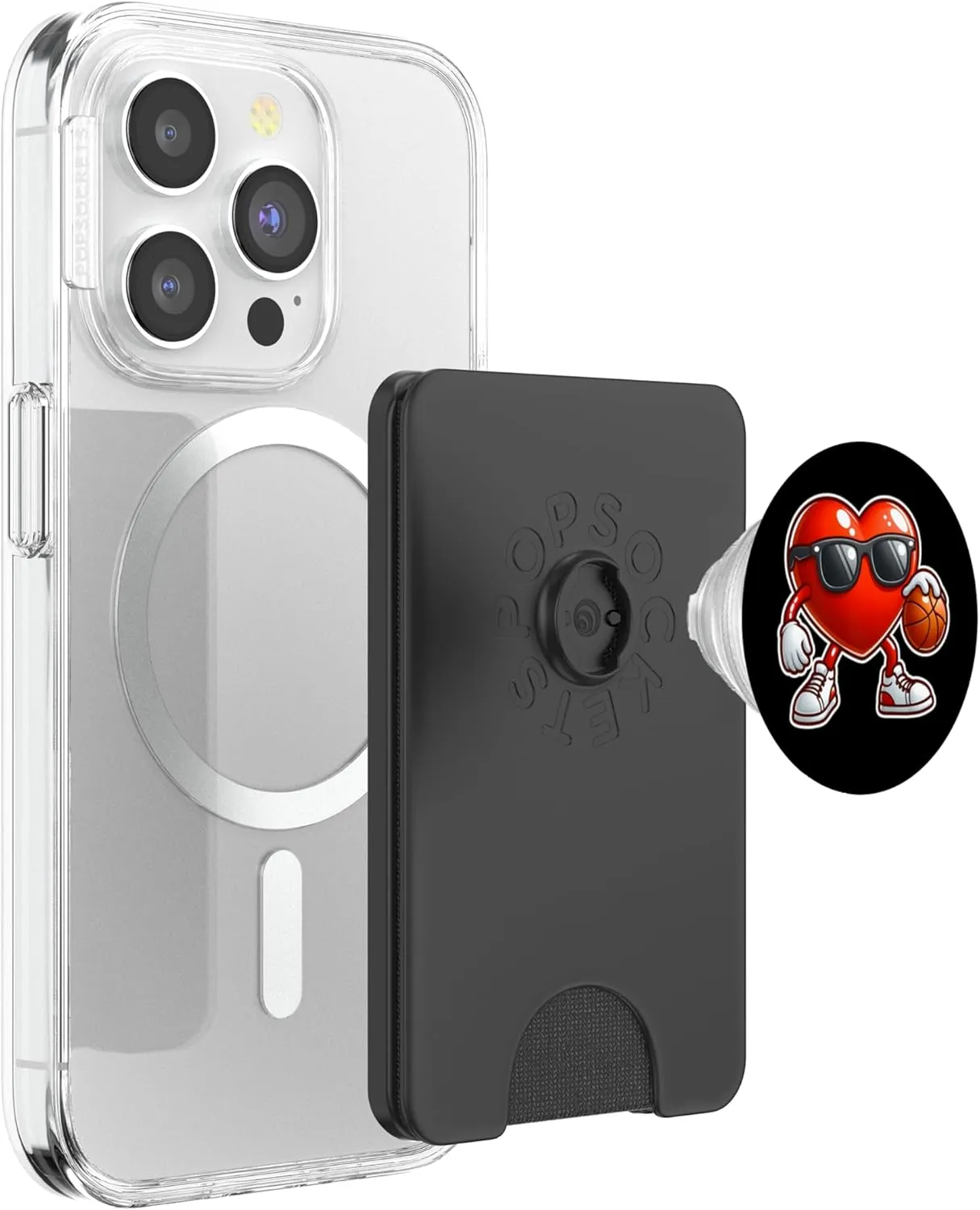 Valentines Day Basketball Dunking Sports Slam Men Boys Kids PopSockets PopWallet for MagSafe