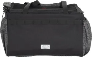 Vincita Caddy Pet Basket for Brompton Bike – Comfortable and Secure Carrier with Aluminum Frame, mesh Cover, Adjustable Strap, and Side Pockets. Compatible with Brompton Front Carrier Block. (Black)