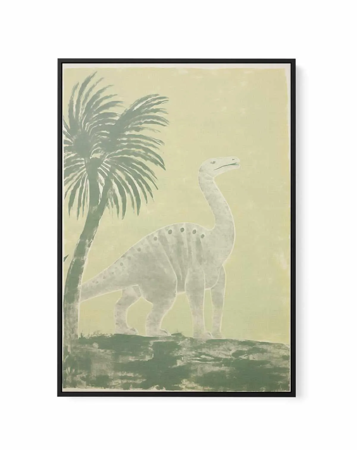 Vintage Dino I | Framed Canvas Art Print