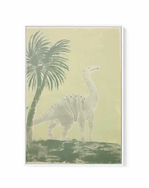 Vintage Dino I | Framed Canvas Art Print