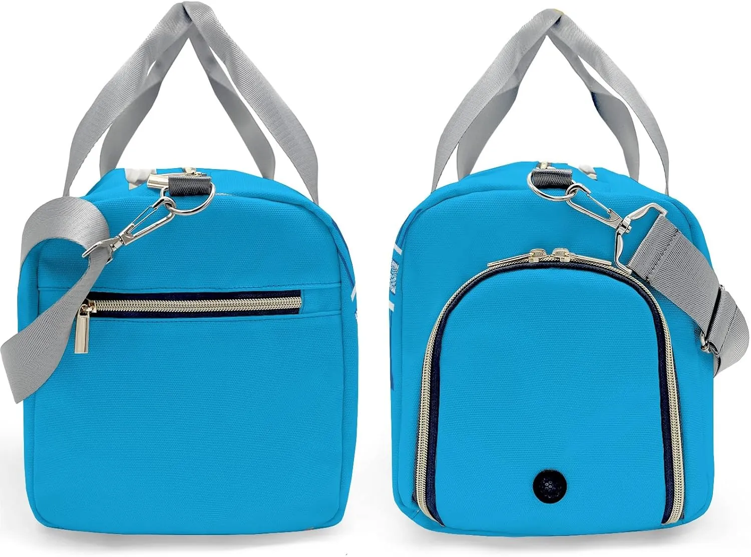 Volleyball Monogram Blue Personalized Duffel Bag with Name Custom Travel Bag for Women Men Sports Gym Dance Bags Wet Dry Pockets Shoes Compartment Overnight Weekend Bag Gift