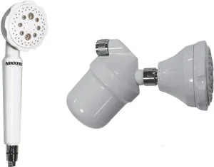 Wall Mount and Hand-Held Shower Head Set - Bathroom Water Filter Purifier System - 1466 - 14662 - Detachable Microjet Nozzle Release Microbubbles to Clean and Moisturize Skin