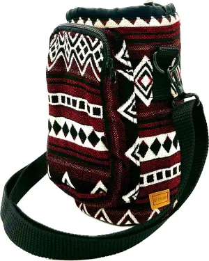 Water Bottle Holder with Strap & Pocket for Phone, Card, Cash or Keys | Bottle Sleeve Carrier for Walking, Backpacking | Hydro and Iron Flask Sling Bag | Camping Accessories
