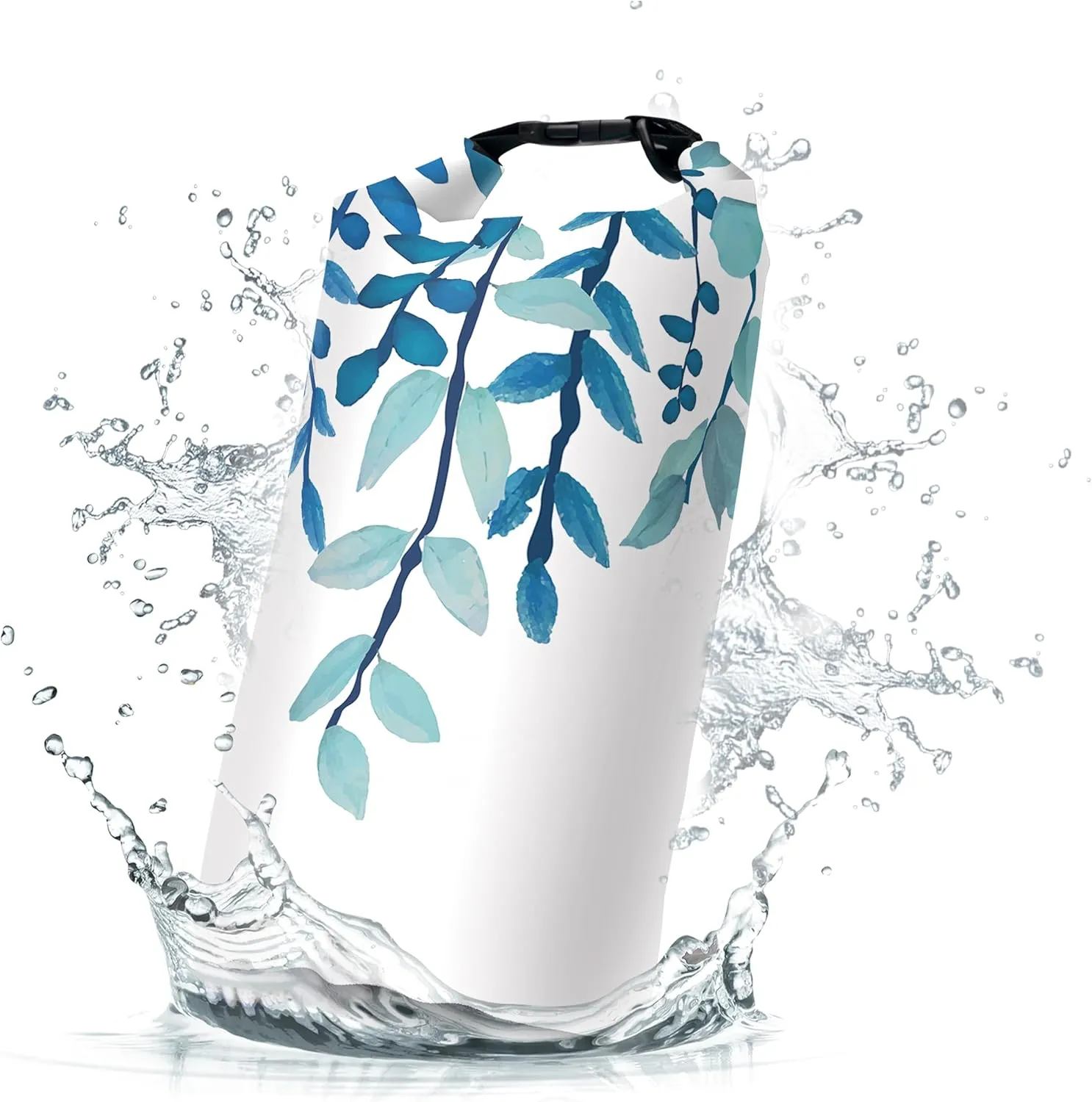 Waterproof Dry Bag,Roll Top Blue Eucalyptus Waterproof Backpack 5L/10L/20L Floating and Lightweight Bags for Kayaking, Boating, Fishing, Swimming and Camping
