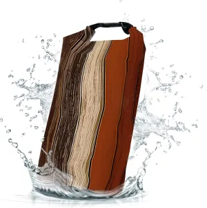 Waterproof Dry Bag,Roll Top Retro Rustic Barn Wood Waterproof Backpack 5L/10L/20L Floating and Lightweight Bags for Kayaking, Boating, Fishing, Swimming and Camping