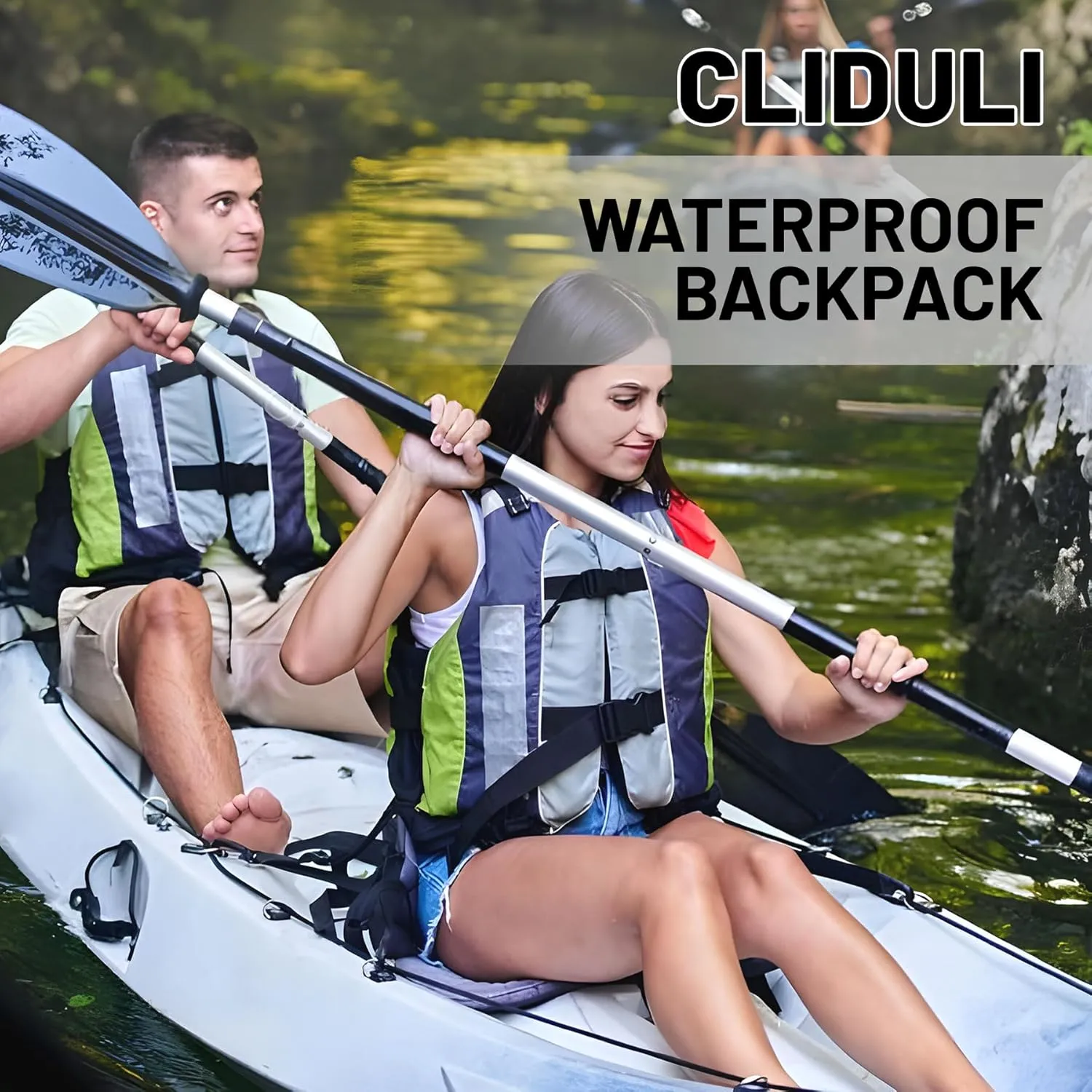 Waterproof Dry Bag,Roll Top Sage Green Eucalyptus Waterproof Backpack 5L/10L/20L Floating and Lightweight Bags for Kayaking, Boating, Fishing, Swimming and Camping