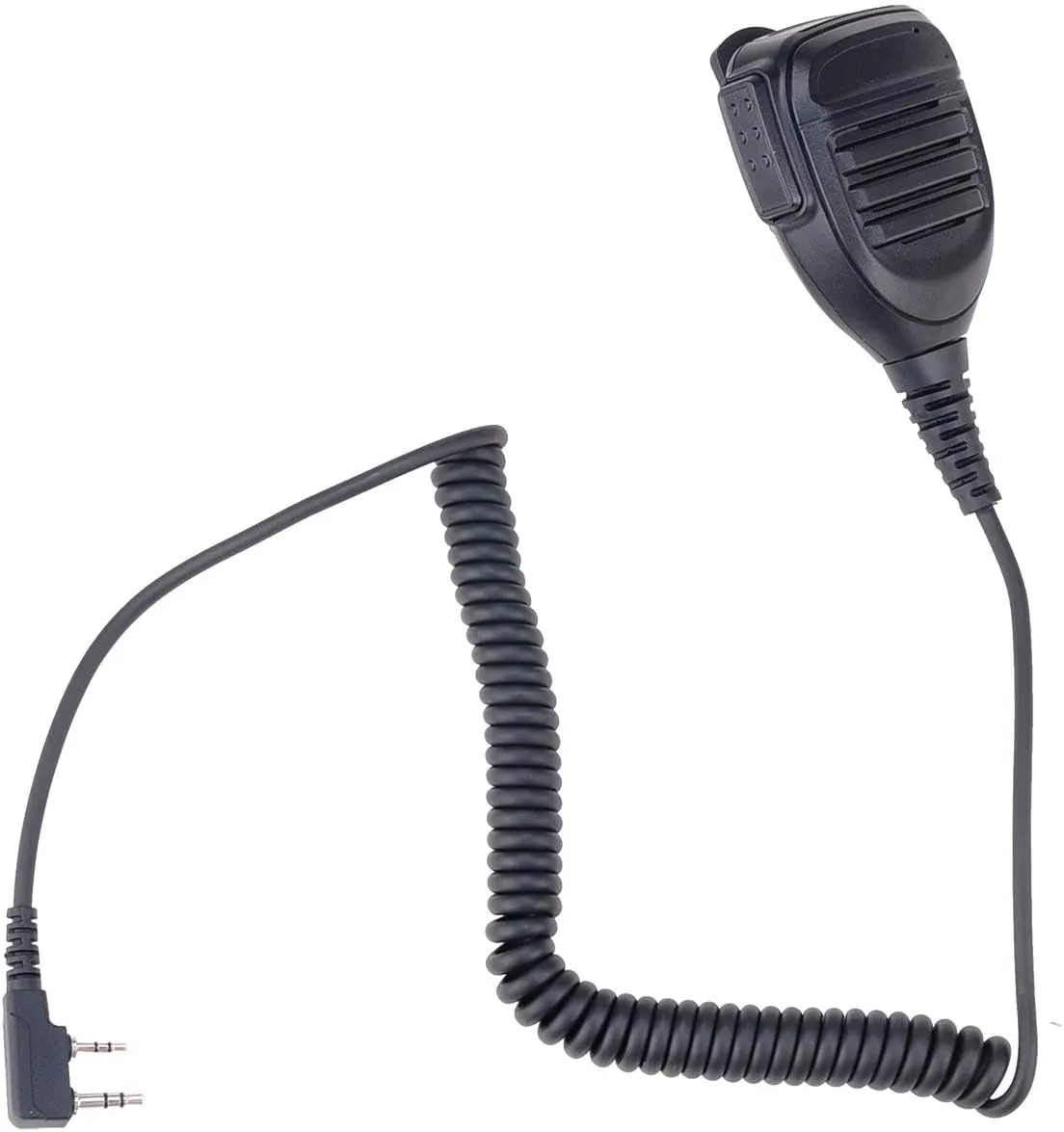 Waterproof Speaker Mic Shoulder Microphone Compatible with Baofeng Kenwood BTECH Retevis TYT Walkie Talkie Radio Handheld Reinforced Cable