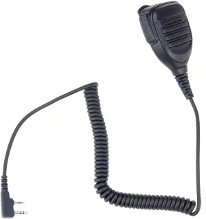 Waterproof Speaker Mic Shoulder Microphone Compatible with Baofeng Kenwood BTECH Retevis TYT Walkie Talkie Radio Handheld Reinforced Cable