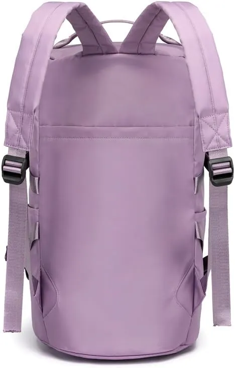 Waterproof Sports Backpack Lightweight Swim Gym Bag for Men & Women, Durable Travel Duffle with Shoulder Strap, Yoga Workout Beach Tote.Purple